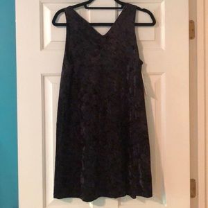 Black velvet dress